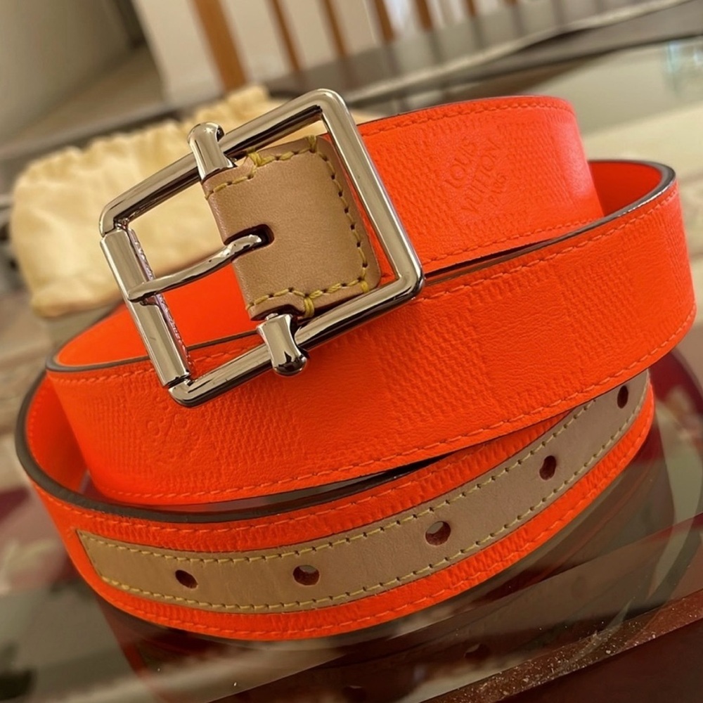 Louis Vuitton Damier Infini neon orange